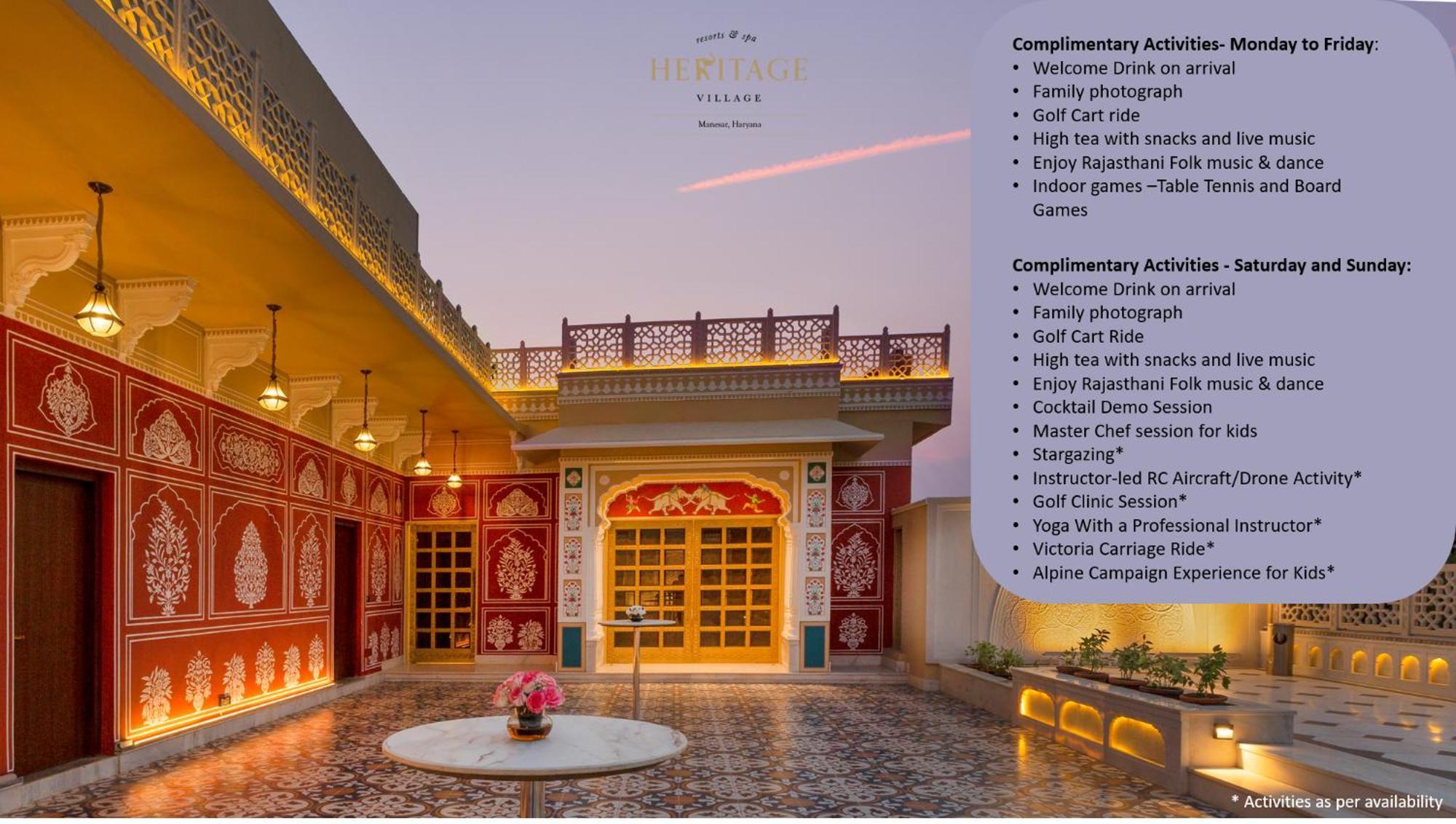 Heritage Village Resort & Spa Manesar-Gurgaon Exterior photo